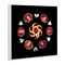 Stupell Industries Seashells & Tulips Symmetry Wall Plaque, design by Beth Adoette